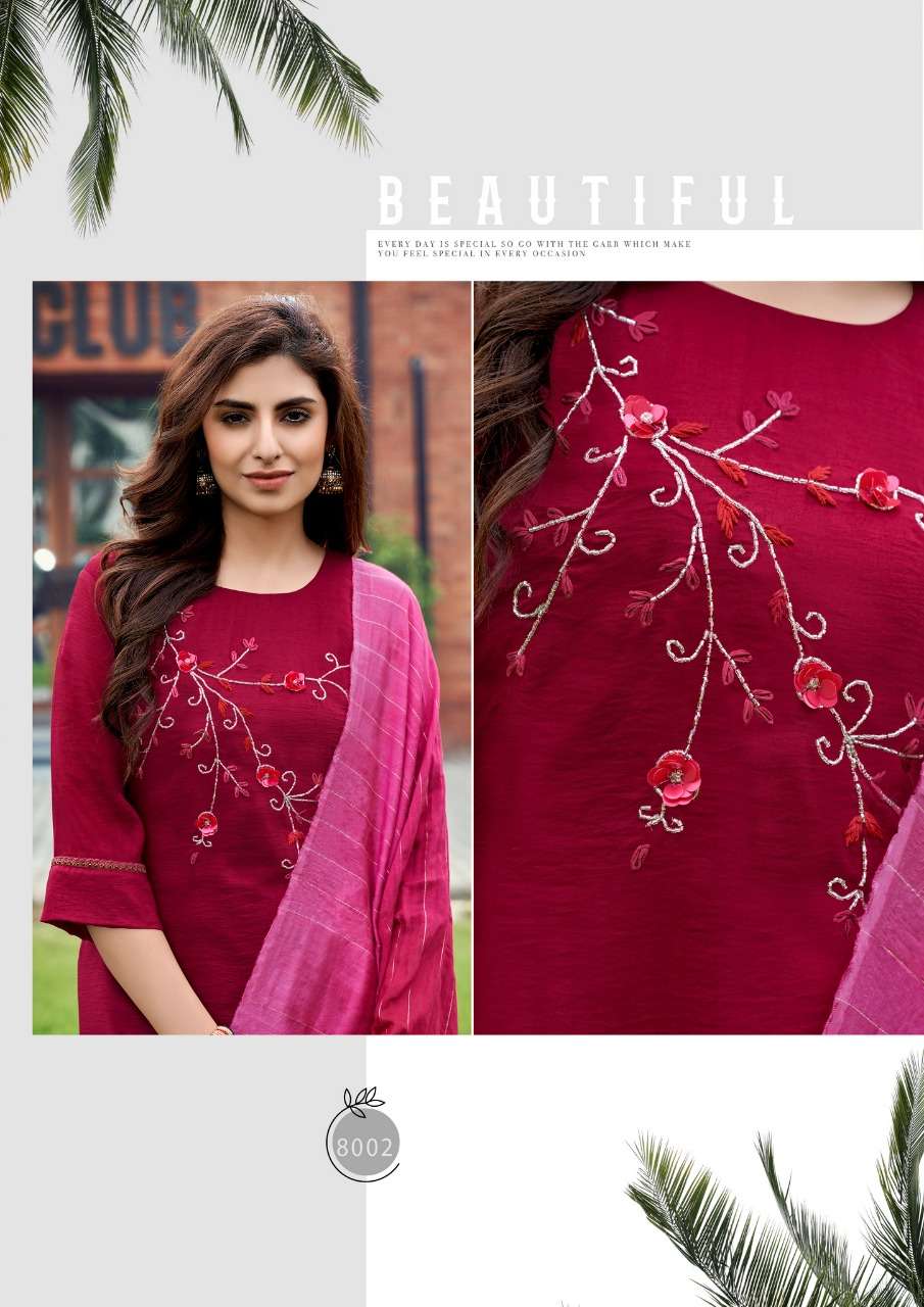 Parra Studio-Chunnri Vol 8-Maska-Masline-Khatli-Work-Kurti-Weaving-Border-Lace-Work-Dupatta-8002-C